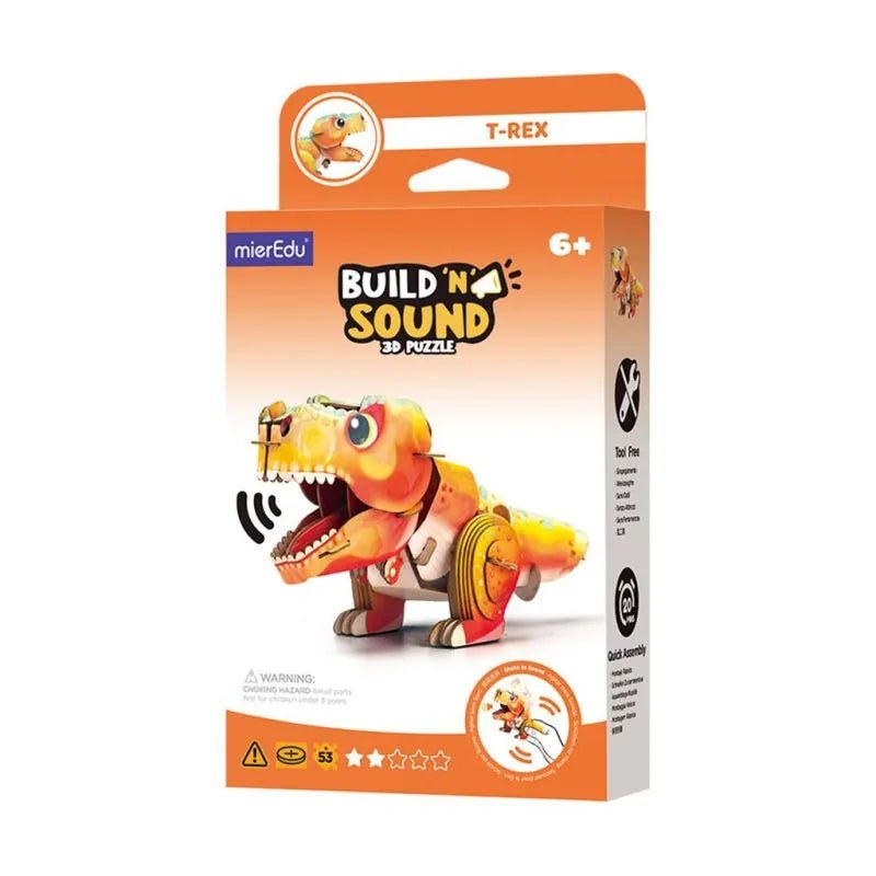 PUZZLE 3D CON SONIDO BUILD 'N' SOUND ·T REX· – Happy Moments Baby