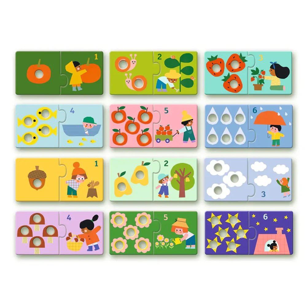 PUZZLE DJECO ·DÚO PRIMERAS CIFRAS· - Happy Moments Baby