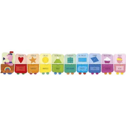 PUZZLE GIGANTE + LIBRO ·MIS PRIMEROS COLORES Y FORMAS· - Happy Moments Baby
