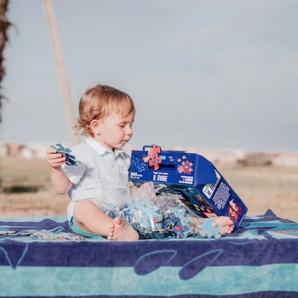 PUZZLE + LIBRO EDUCATIVO ·EL MAR· - Happy Moments Baby