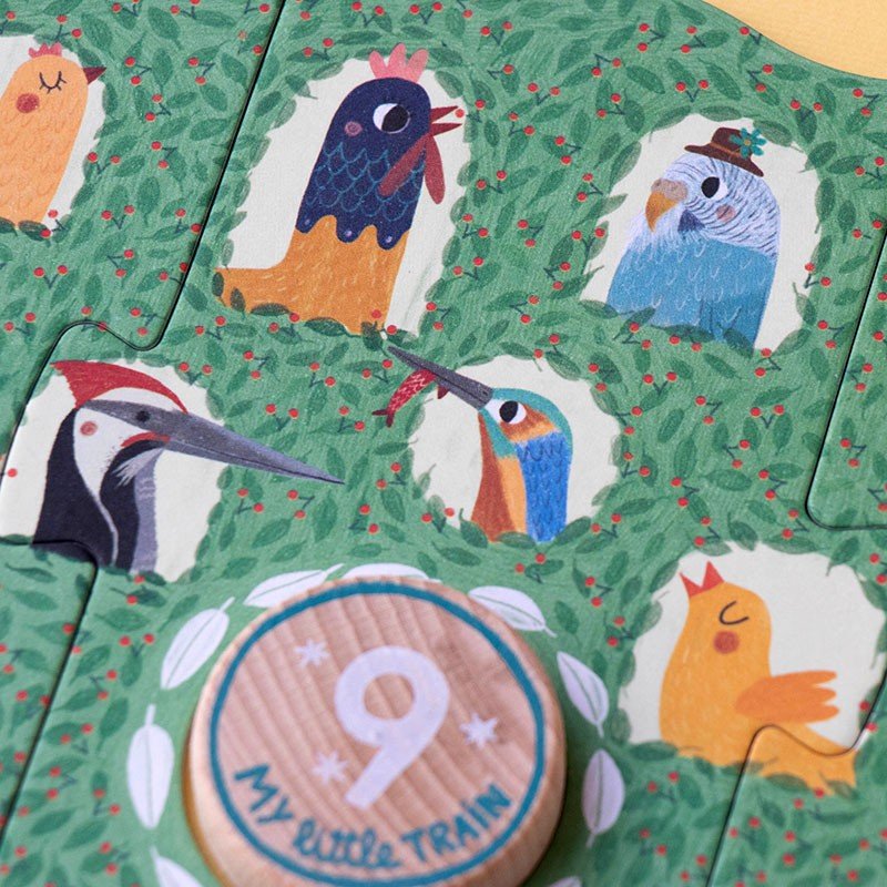 PUZZLE LONDJI 10 MINI PUZZLES ·MY LITTLE TRAIN· - Happy Moments Baby