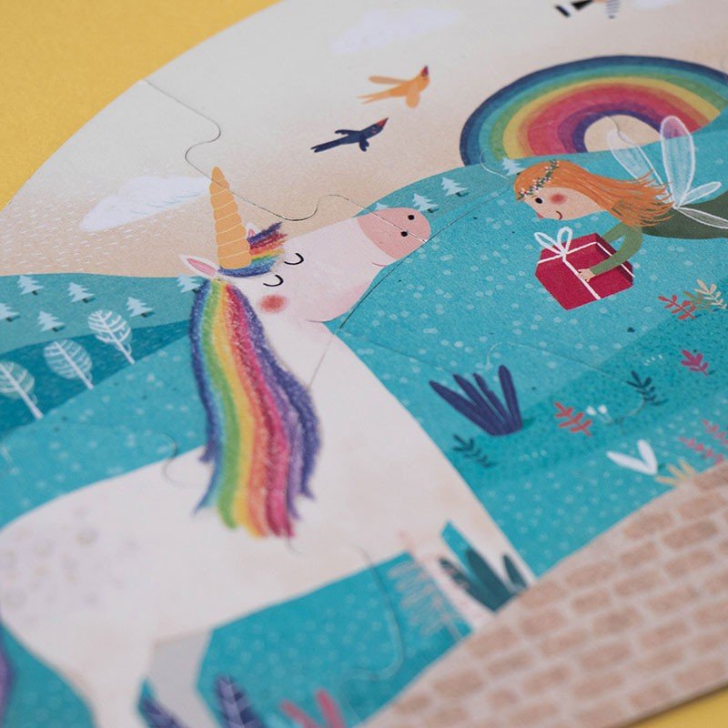 PUZZLE LONDJI 5 PUZZLES ·HAPPY BIRTHDAY MY LITTLE UNICORN· - Happy Moments Baby
