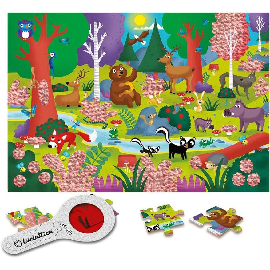 SECRET PUZZLE LUDATTICA 24 PIEZAS ·EL BOSQUE· - Happy Moments Baby