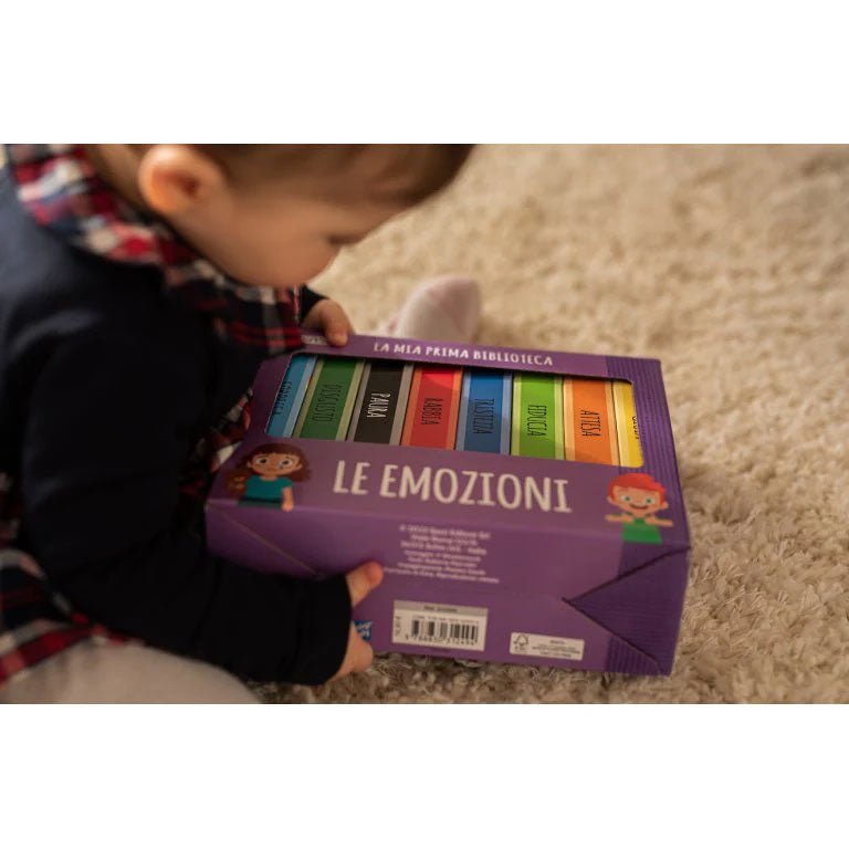SET DE 8 LIBROS ·MI PRIMERA BIBLIOTECA - LAS EMOCIONES· - Happy Moments Baby