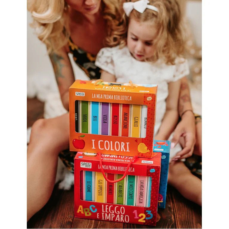 SET DE 8 LIBROS ·MI PRIMERA BIBLIOTECA - LOS COLORES· - Happy Moments Baby