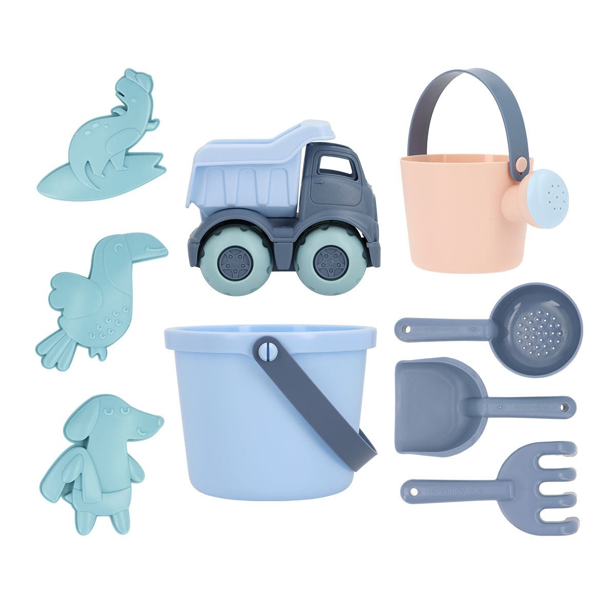 SET DE JUGUETES DE PLAYA O PARQUE ·SERENITY BLUE· - Happy Moments Baby
