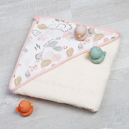 TOALLA CAPA DE BAÑO XL BEBÉ ·ELEPHANT· - Happy Moments Baby
