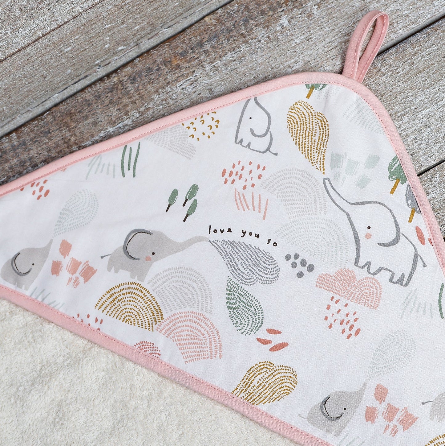 TOALLA CAPA DE BAÑO XL BEBÉ ·ELEPHANT· - Happy Moments Baby