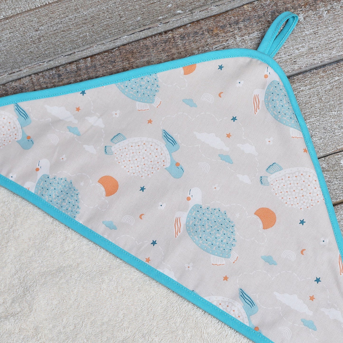 TOALLA CAPA DE BAÑO XL BEBÉ ·TURTLES· - Happy Moments Baby