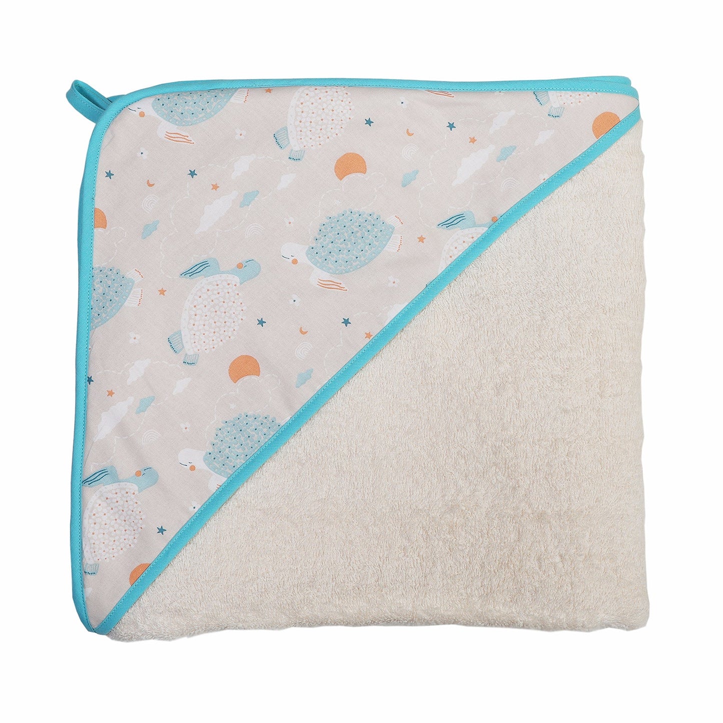TOALLA CAPA DE BAÑO XL BEBÉ ·TURTLES· - Happy Moments Baby