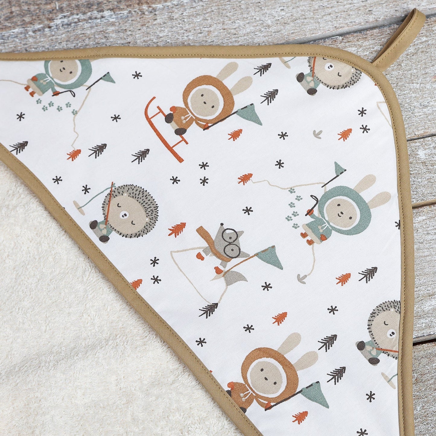 TOALLA CAPA DE BAÑO XL BEBÉ ·WINTER· - Happy Moments Baby