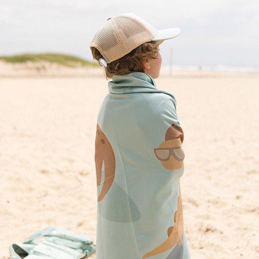 TOALLA PLAYA MICROFIBRA TUTETE ·COOL DINOS· - Happy Moments Baby