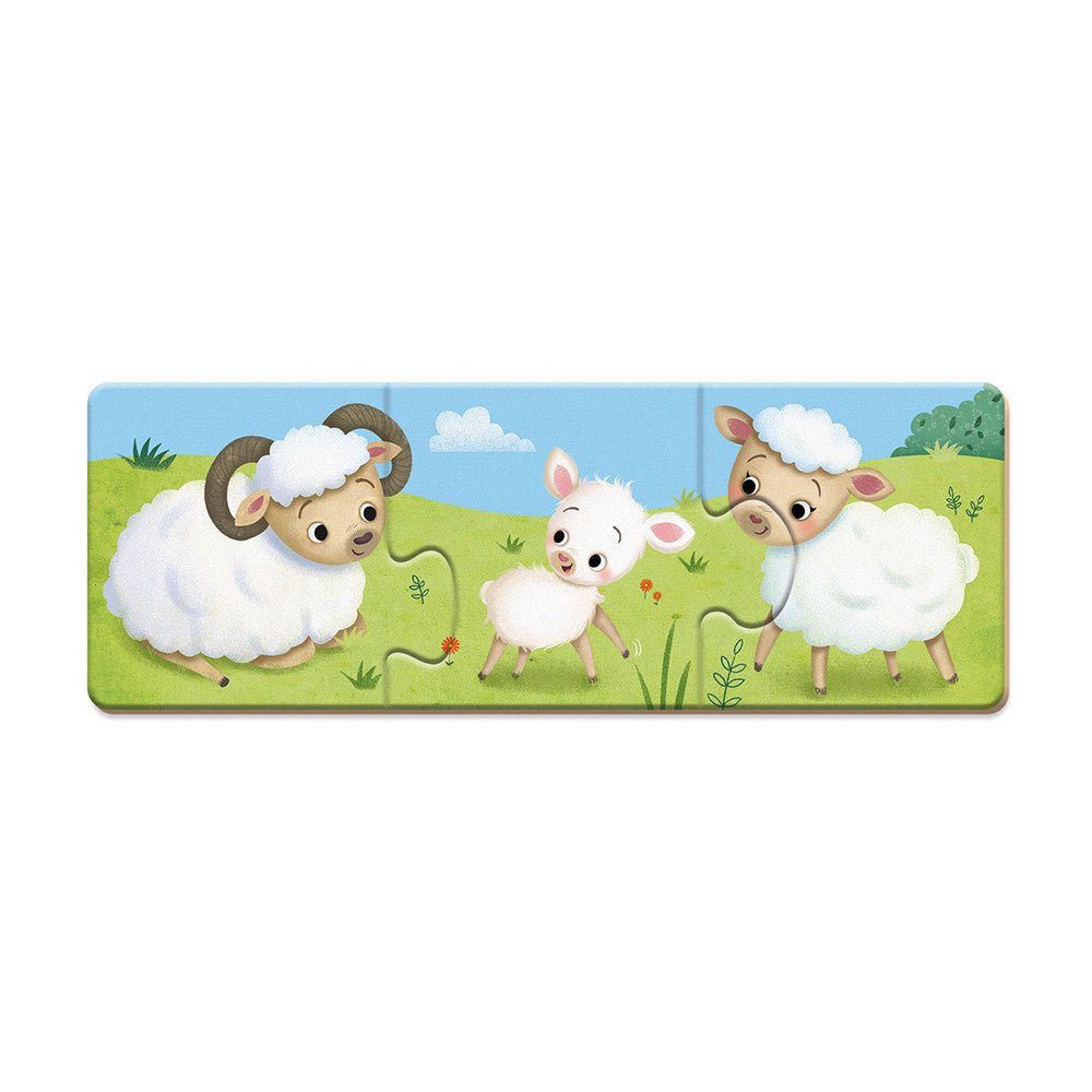 10 PUZZLES 3 PIEZAS JANOD ·TRINOMIO· - Happy Moments Baby