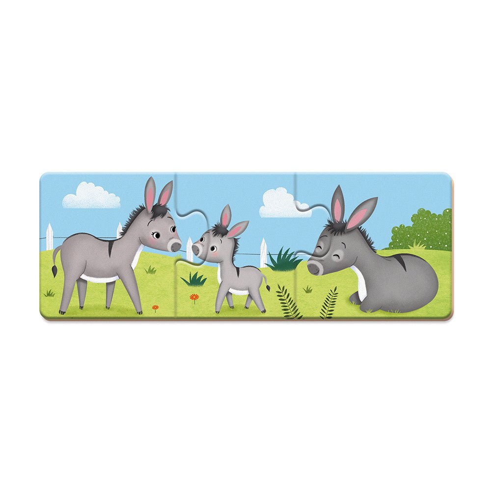10 PUZZLES 3 PIEZAS JANOD ·TRINOMIO· - Happy Moments Baby