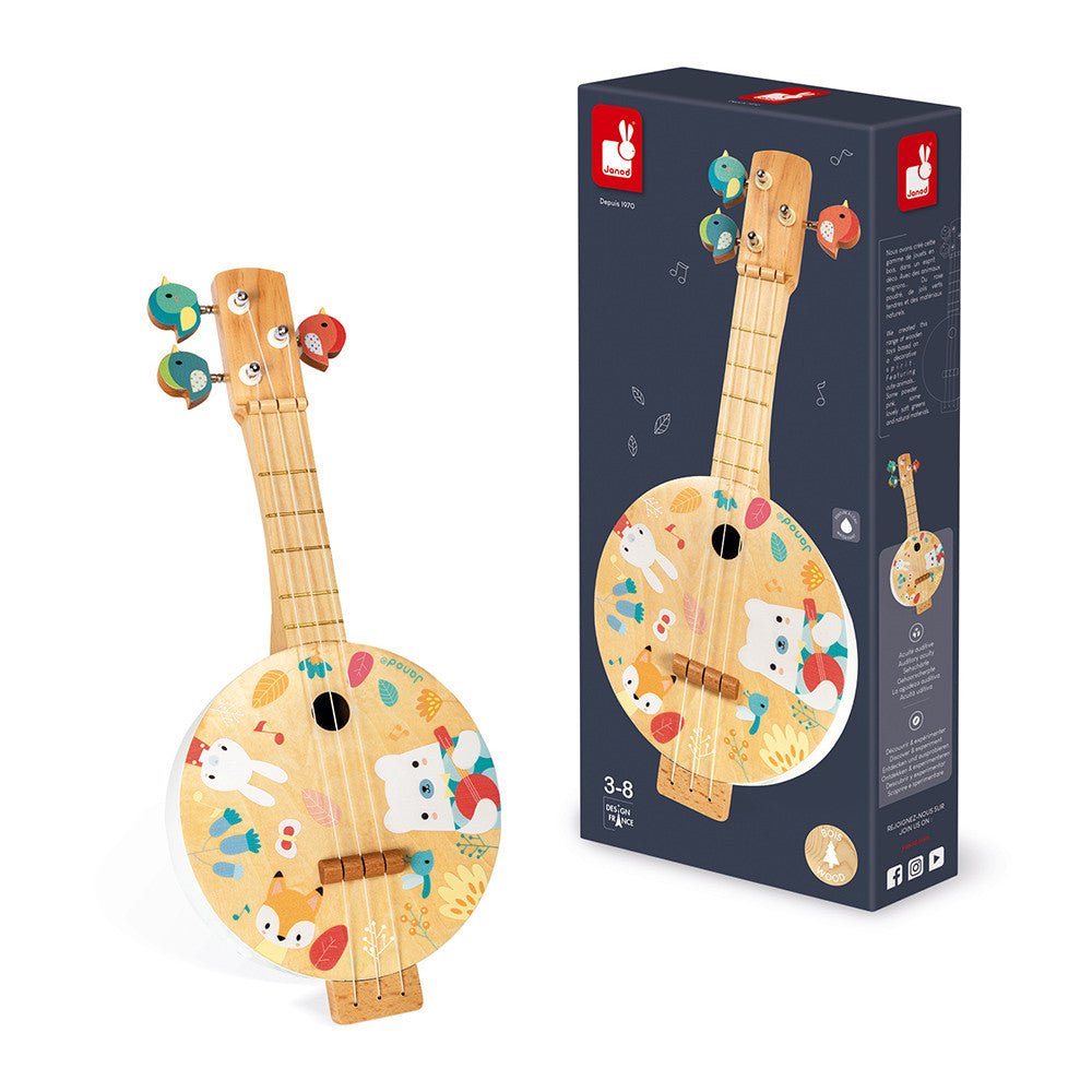 BANJO DE MADERA JANOD ·PURE· - Happy Moments Baby