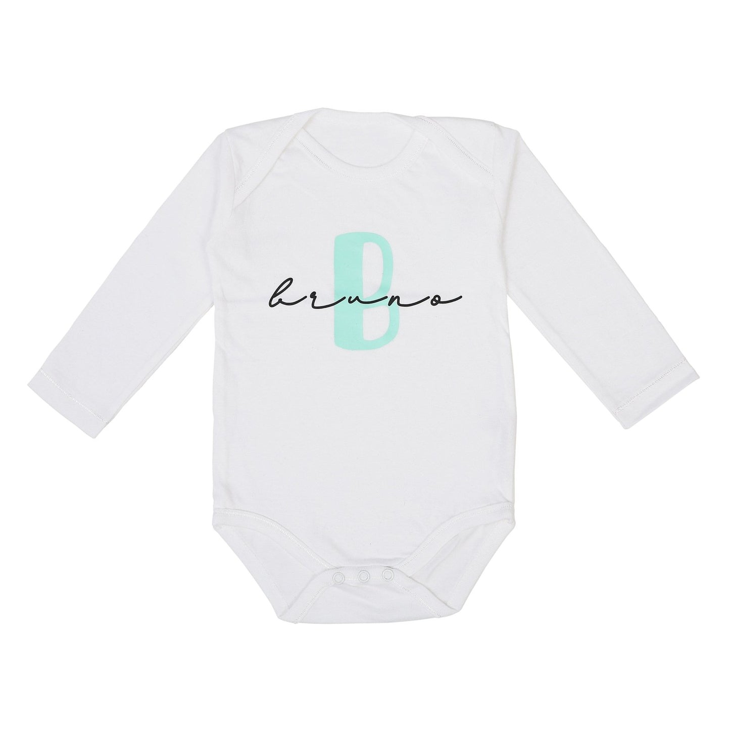 BODY INICIAL Y NOMBRE MINT - Happy Moments Baby