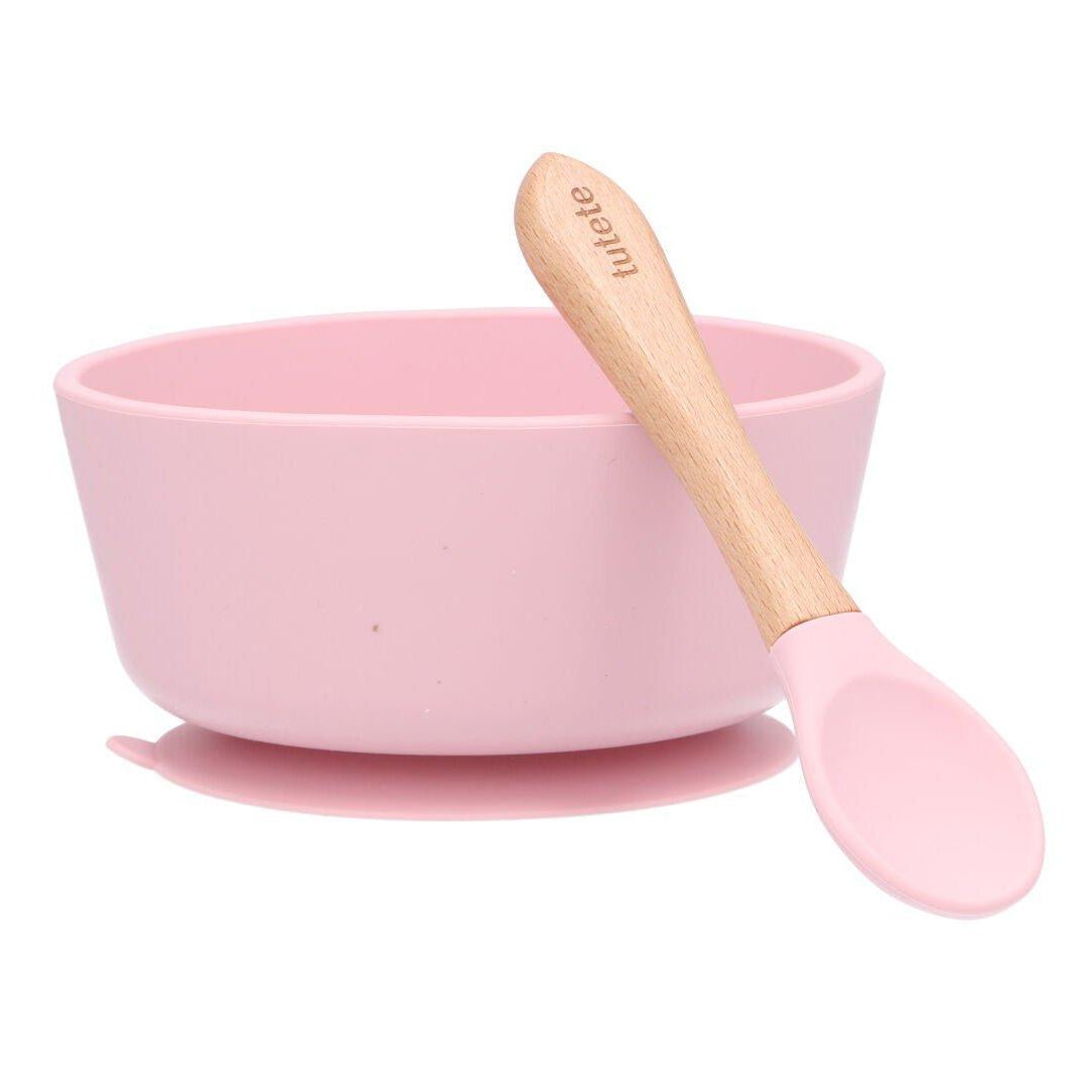BOL CON VENTOSA + CUCHARA TUTETE ·ROSA· - Happy Moments Baby