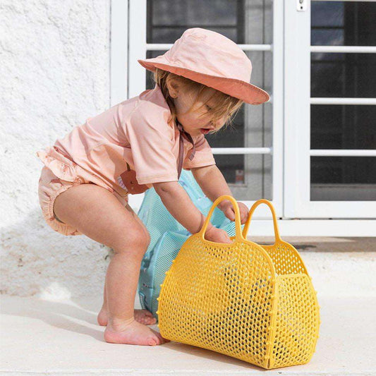 BOLSA DE PLAYA VINTAGE ·SUN· - Happy Moments Baby