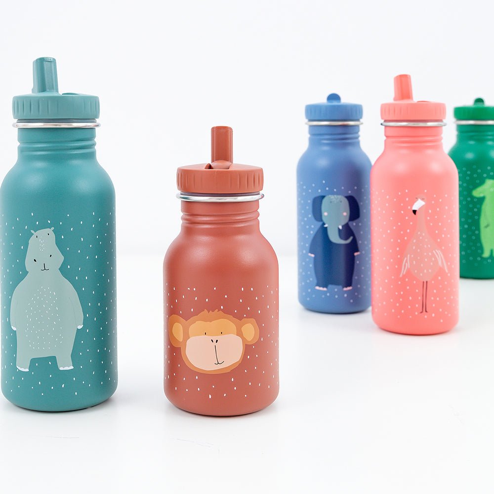 BOTELLA DE ACERO TRIXIE 350ML ·MONO· - Happy Moments Baby