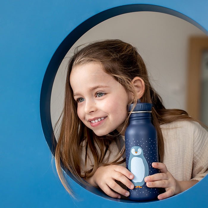 BOTELLA DE ACERO TRIXIE 500ML ·PINGÜINO· - Happy Moments Baby