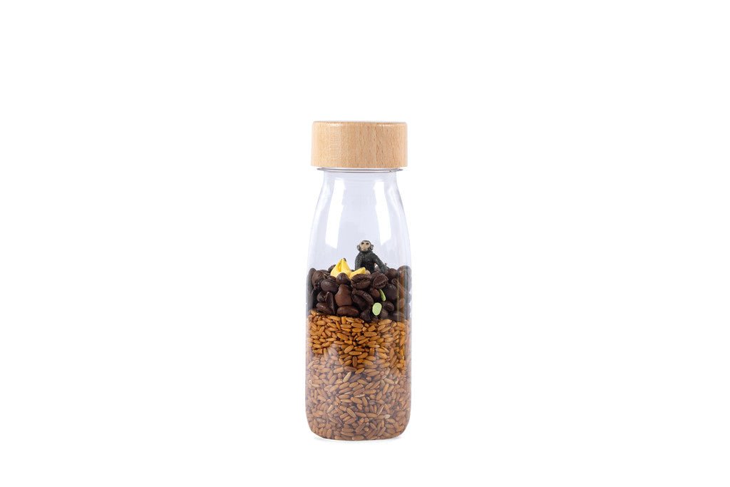 BOTELLA SENSORIAL PETIT BOUM ·MONKEY· - Happy Moments Baby