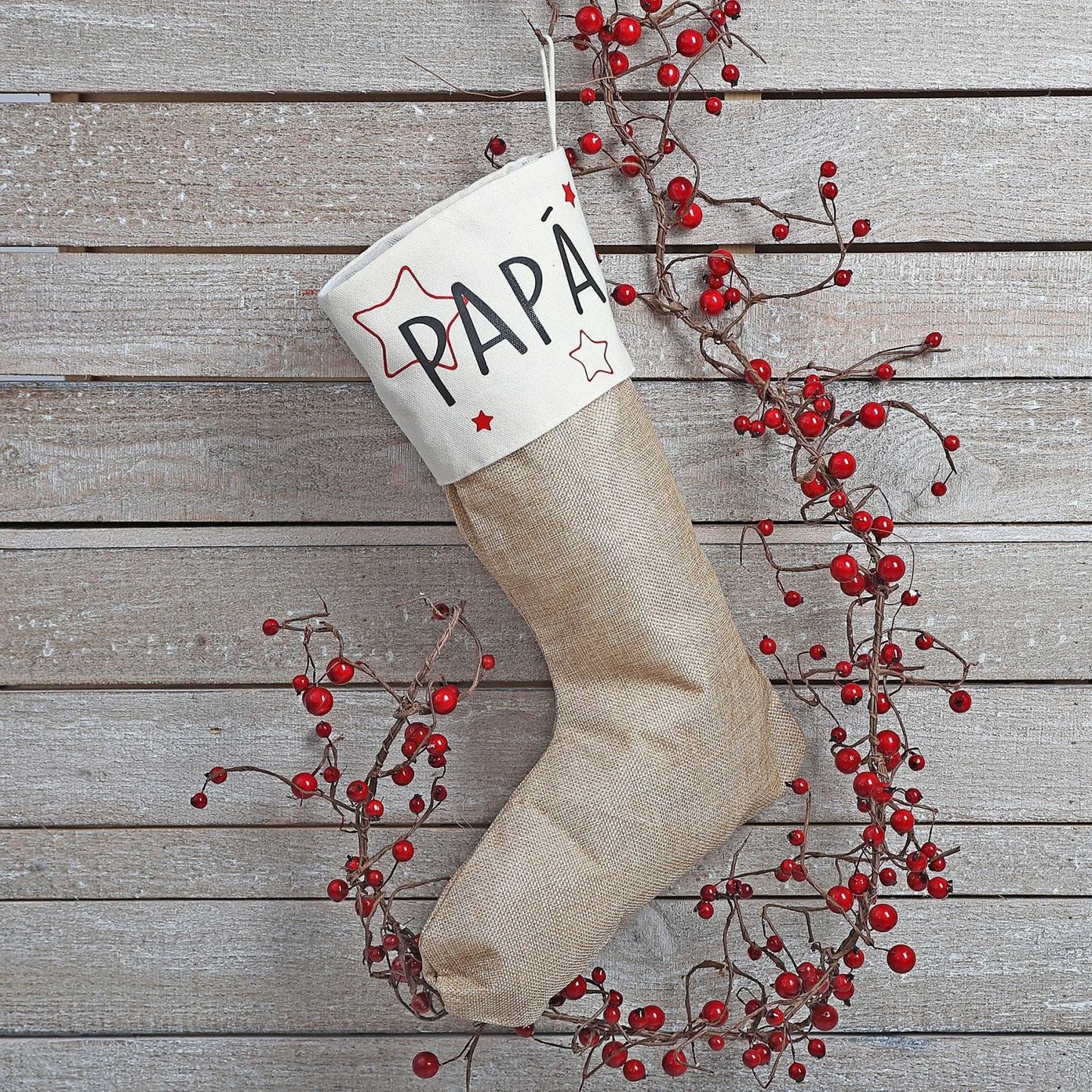 CALCETINES NAVIDAD PERSONALIZADOS FAMILIA ·ESTRELLAS· - Happy Moments Baby