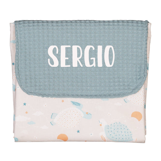 CAMBIADOR PLEGABLE PARA BEBÉ PERSONALIZADO ·TURTLES· - Happy Moments Baby