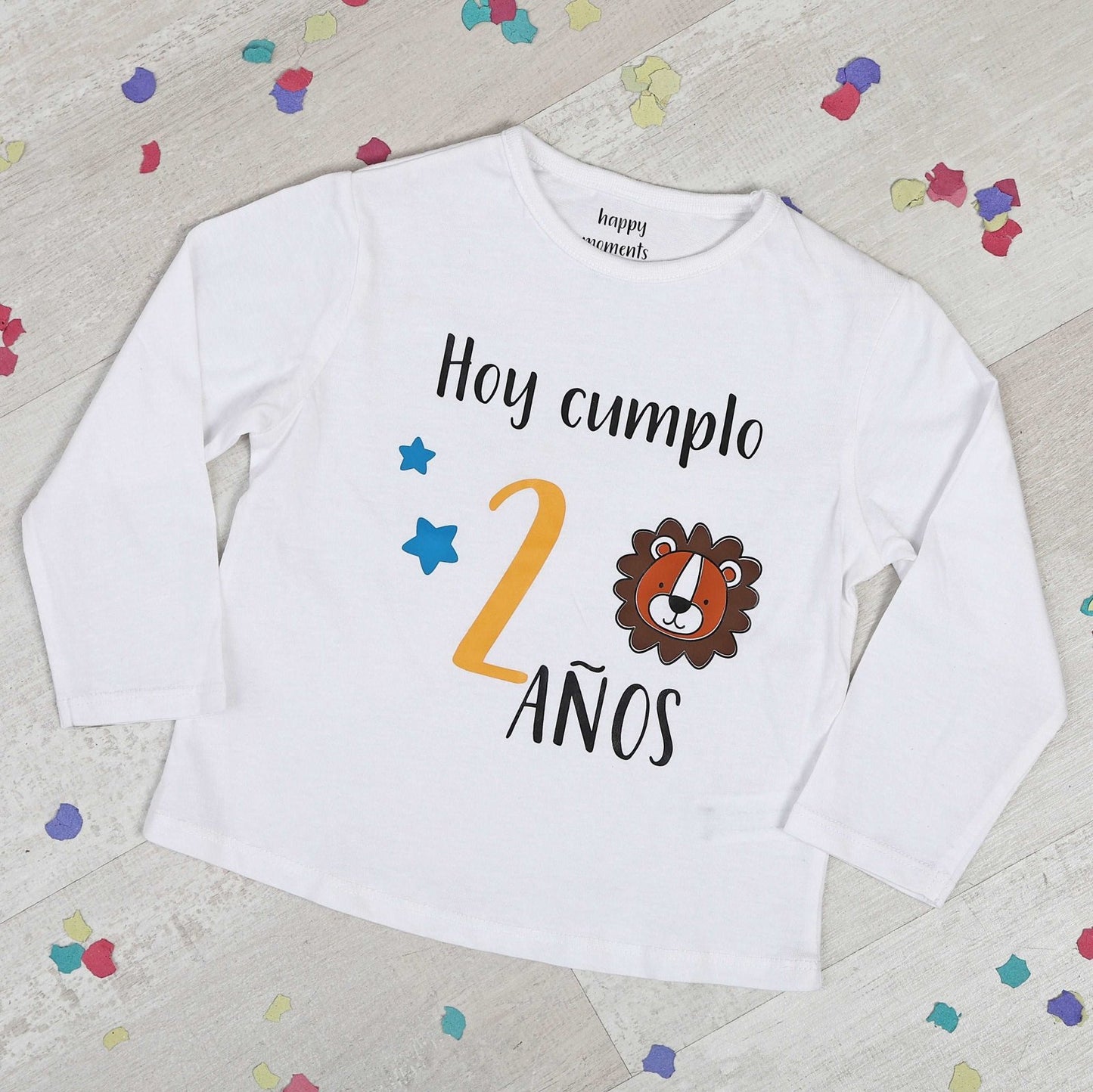 CAMISETA CUMPLEAÑOS ·ANIMALS· - Happy Moments Baby