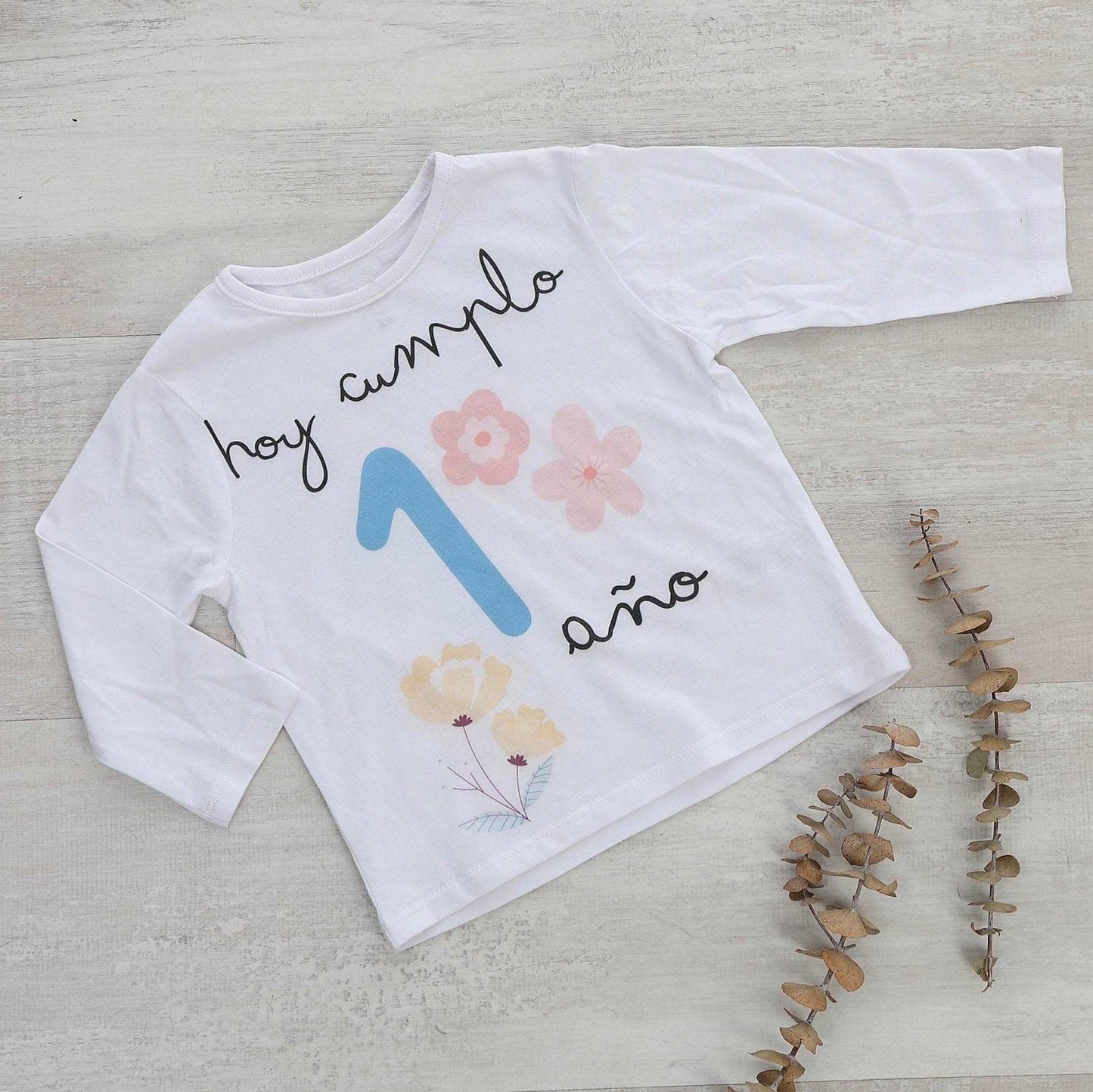 CAMISETA CUMPLEAÑOS ·PRIMAVERA· - Happy Moments Baby