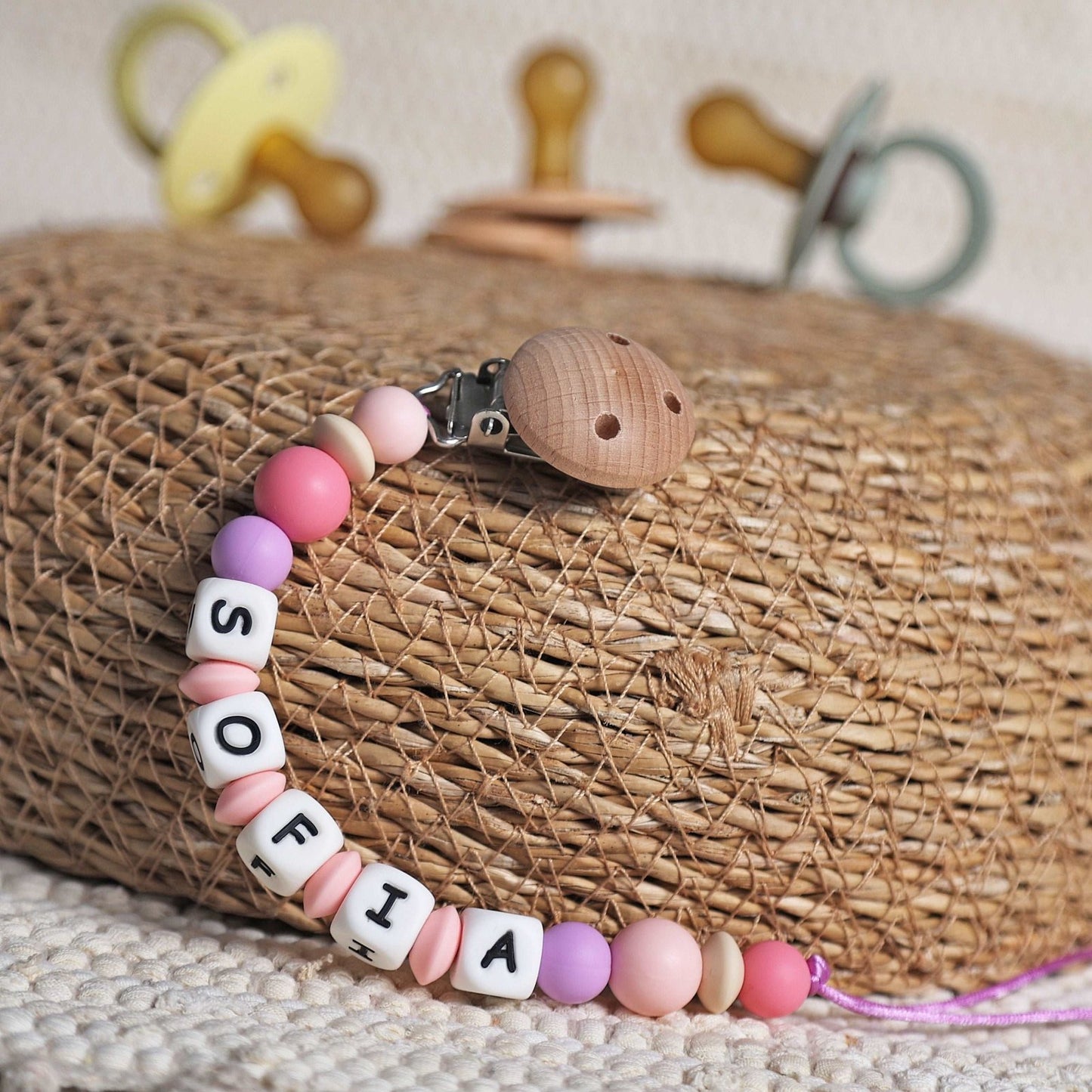 CHUPETERO PERSONALIZADO CON NOMBRE ·TULSI· - Happy Moments Baby