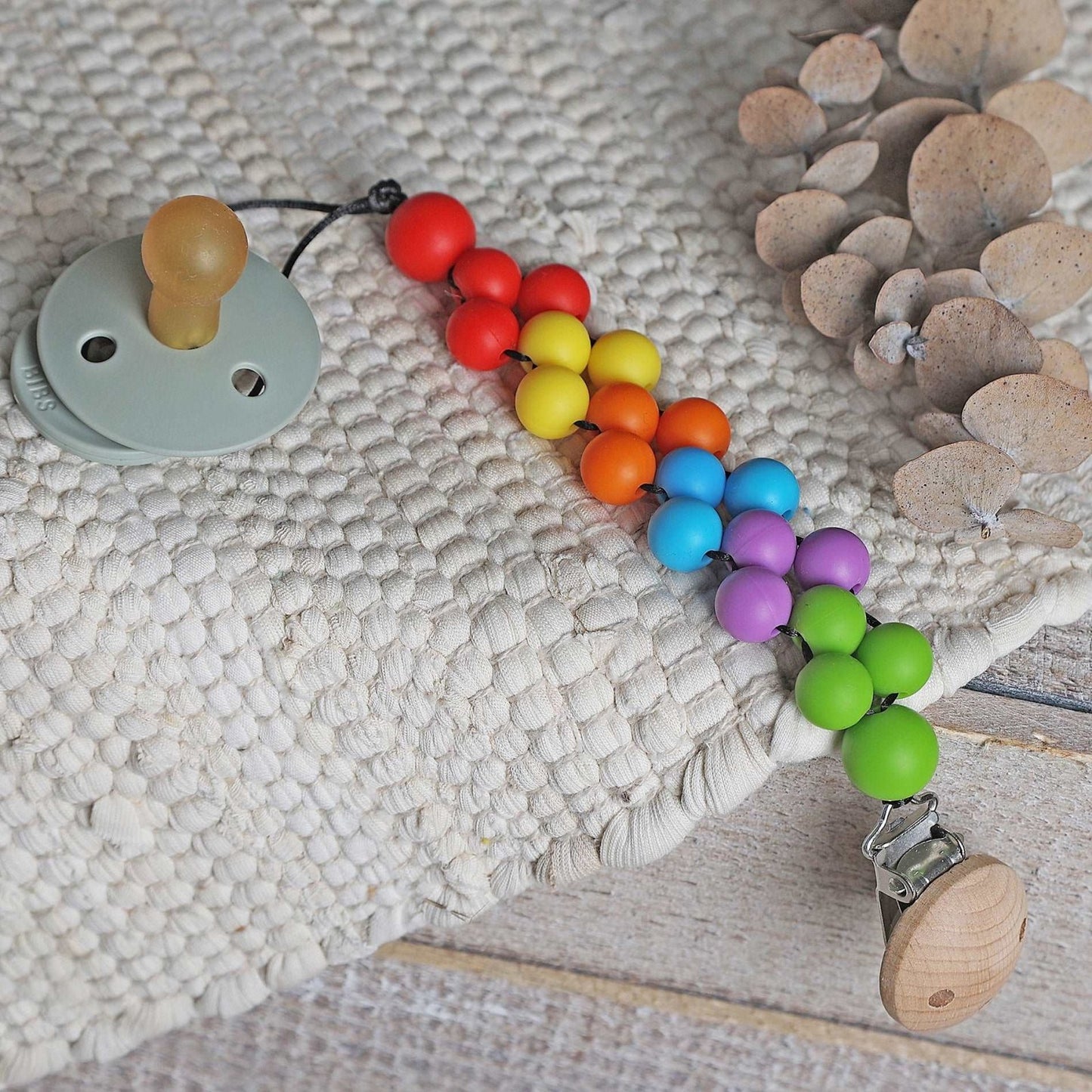CHUPETERO TRENZADO ·FUEGO· - Happy Moments Baby
