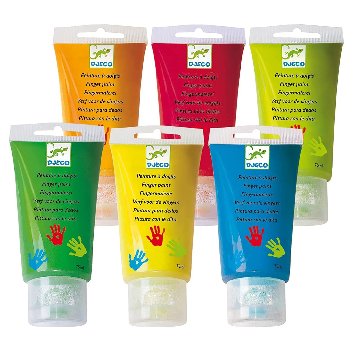 COLORES PINTURA DE DEDOS 6 TUBOS - Happy Moments Baby
