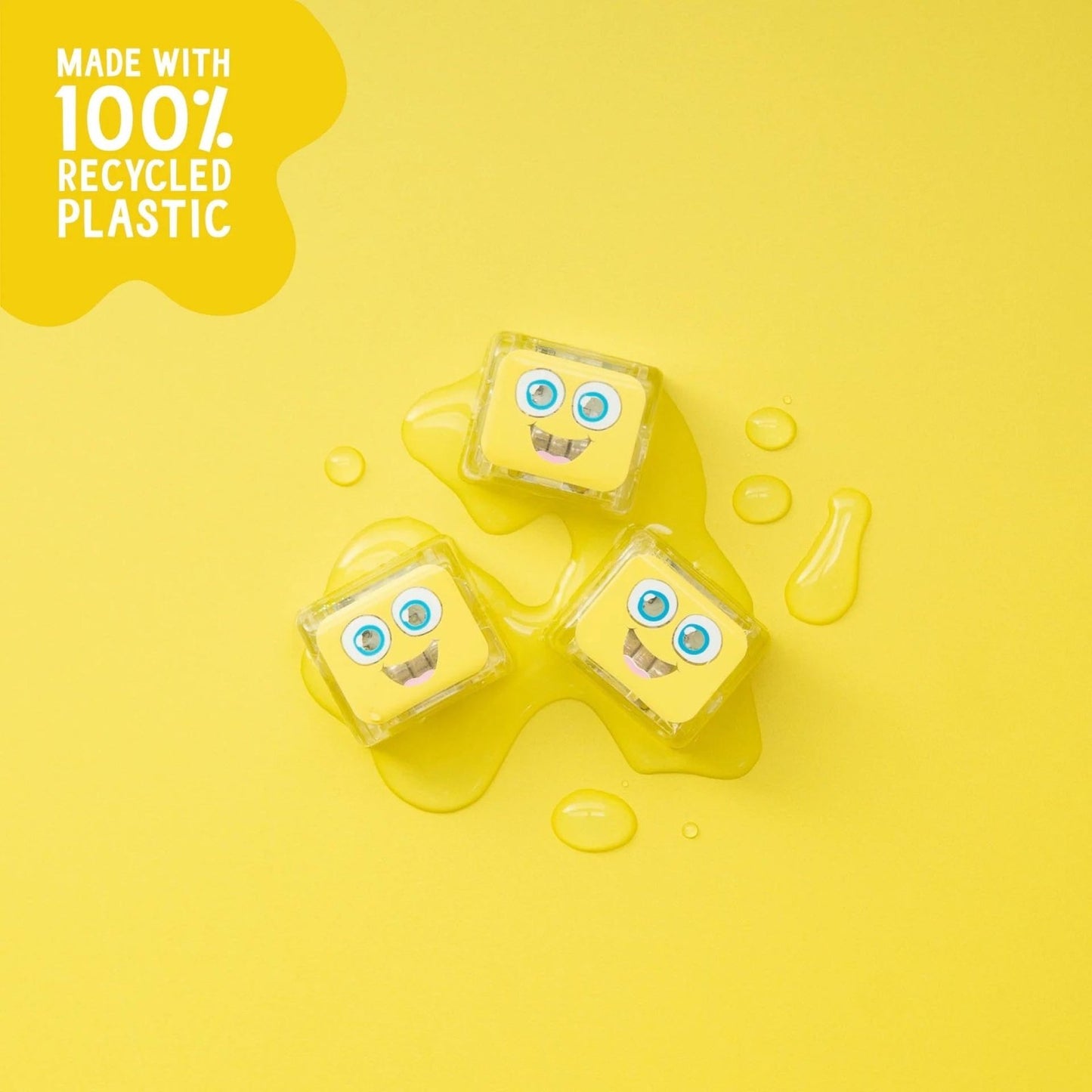 CUBOS DE LUZ PARA EL BAÑO GLOPALS ·4 CUBOS ALEX AMARILLO· - Happy Moments Baby