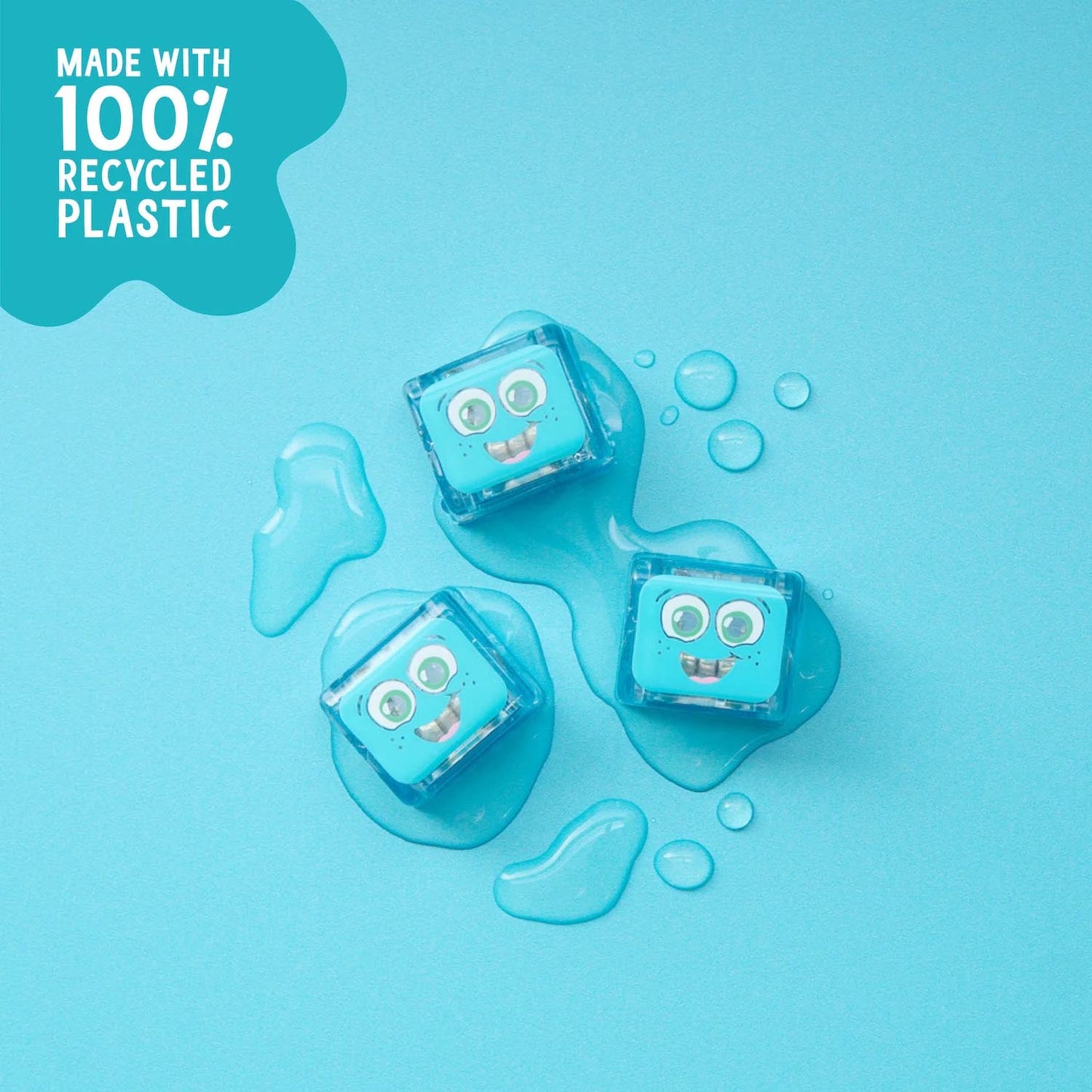 CUBOS DE LUZ PARA EL BAÑO GLOPALS ·4 CUBOS BLAIR AZUL· - Happy Moments Baby
