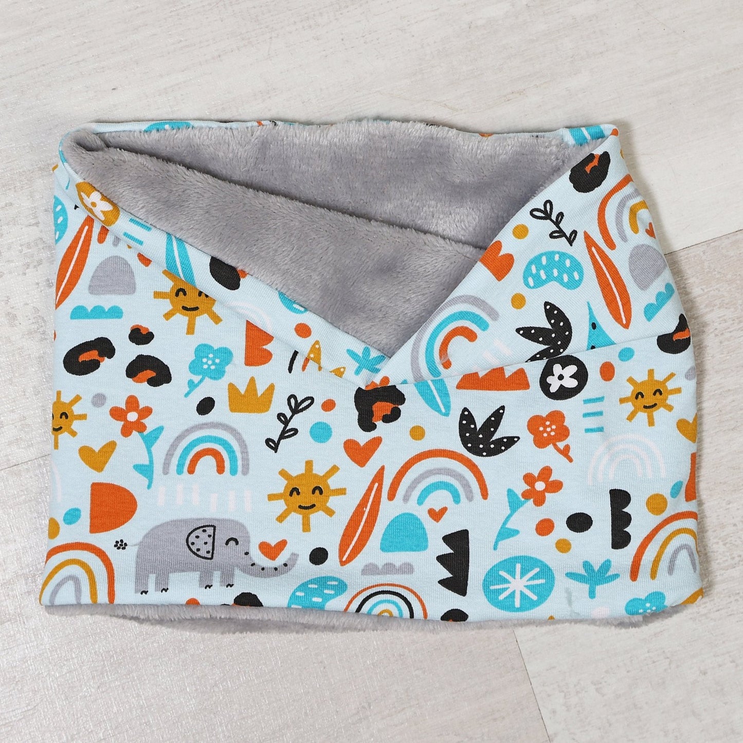 CUELLO INFANTIL CÁLIDO ·ELEPHANT GRIS· - Happy Moments Baby
