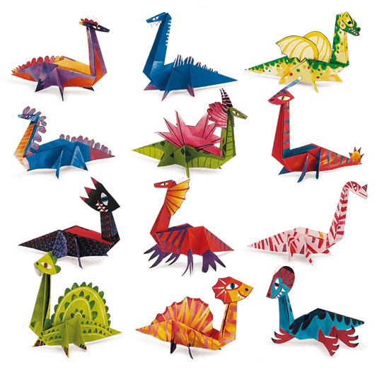 EASY ORIGAMI LUDATTICA ·DINOSAURIOS· - Happy Moments Baby