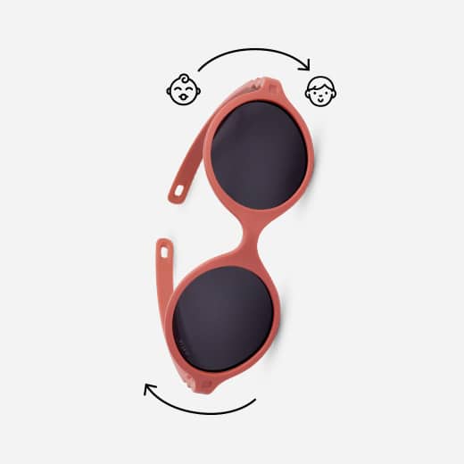 GAFAS FLEXIBLES DE PROTECCIÓN SOLAR (0-12 MESES) ·DIABOLA TERRACOTA· - Happy Moments Baby