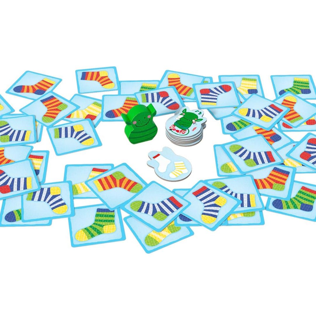 JUEGO DE CARTAS HABA ·EL MOSNTRUO DE LOS CALCETINES· - Happy Moments Baby