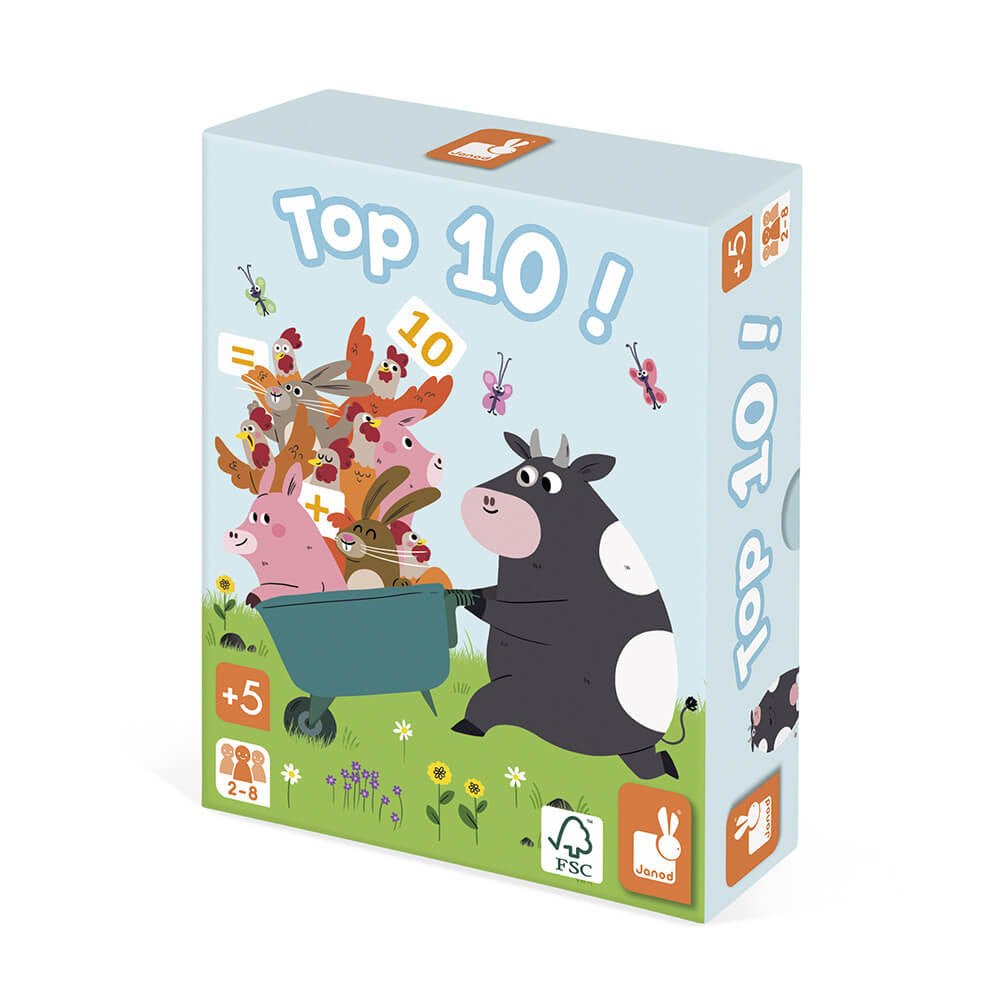 JUEGO DE CARTAS JANOD ·TOP 10· - Happy Moments Baby