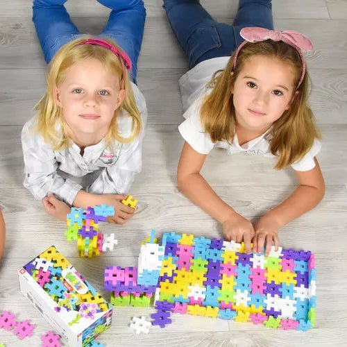 JUEGO DE CONSTRUCCIÓN BLOQUES MELI ·100 PIEZAS MAXI PASTEL· - Happy Moments Baby