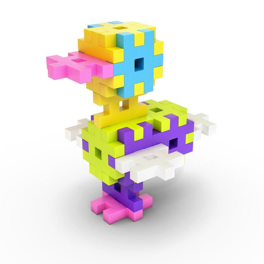 JUEGO DE CONSTRUCCIÓN BLOQUES MELI ·100 PIEZAS MAXI PASTEL· - Happy Moments Baby