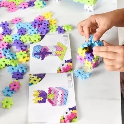 JUEGO DE CONSTRUCCIÓN BLOQUES MELI ·50 PIEZAS BASIC PASTEL· - Happy Moments Baby