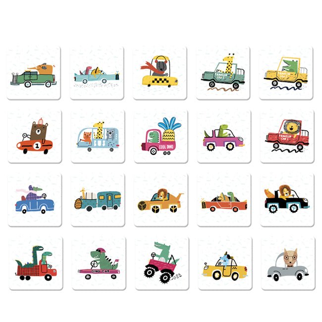 JUEGO EDUCATIVO LUDATTICA ·MEMO BOX AUTOMÓVILES· - Happy Moments Baby