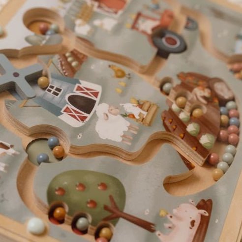 JUEGO LABERINTO MAGNÉTICO LITTLE DUTCH ·LITTLE FARM· - Happy Moments Baby