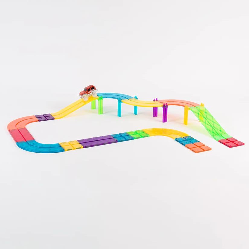JUEGO MAGNÉTICO DE CONSTRUCCIÓN IMANIX ·PISTA 22 PIEZAS· - Happy Moments Baby