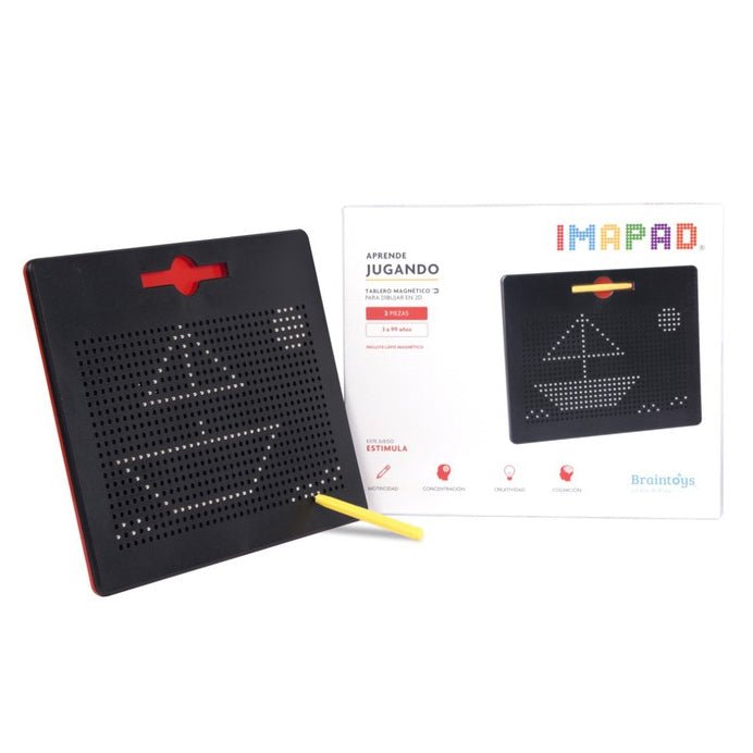 JUEGO MAGNÉTICO DE DIBUJO IMAPAD ·NEGRO MINI· - Happy Moments Baby