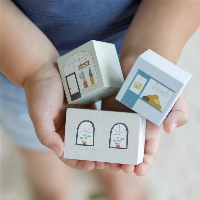 JUGUETE DE MADERA LITTLE DUTCH ·CIUDAD SISTEMA DE TRENES XL· - Happy Moments Baby