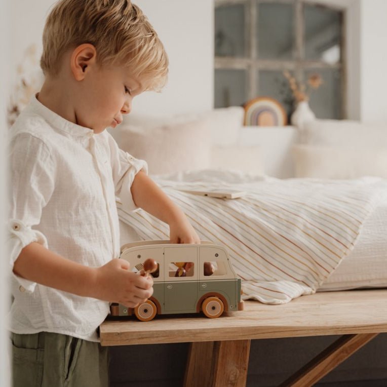 JUGUETE DE MADERA LITTLE DUTCH ·FURGONETA RETRO· - Happy Moments Baby