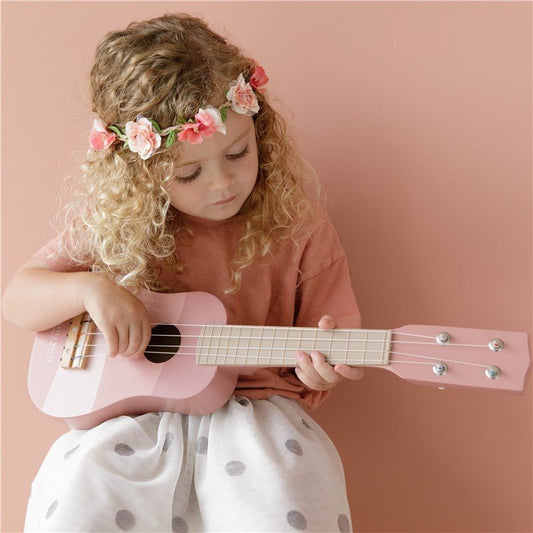 JUGUETE DE MADERA LITTLE DUTCH ·GUITARRA ROSA· - Happy Moments Baby