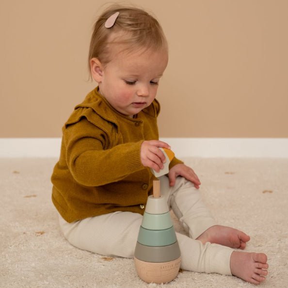 JUGUETE DE MADERA LITTLE DUTCH ·TORRE APILABLE OCA· - Happy Moments Baby